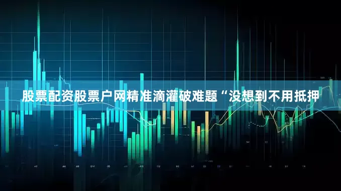股票配资股票户网精准滴灌破难题“没想到不用抵押